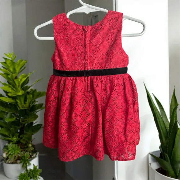 🥳 $15 NWOT Girl's Popatu Lace & Tulle Dress Size 12 months - Picture 2 of 3